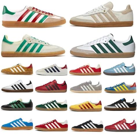 different types of sambas shoes.